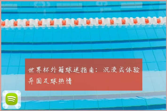 世界杯外籍球迷指南:沉浸式体验异国足球热情